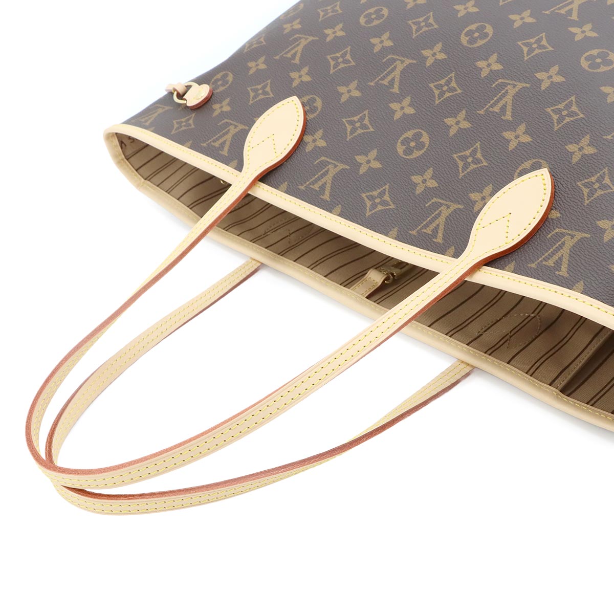 Monogram Neverfull MM Tote Bag Beige M46975 Purse