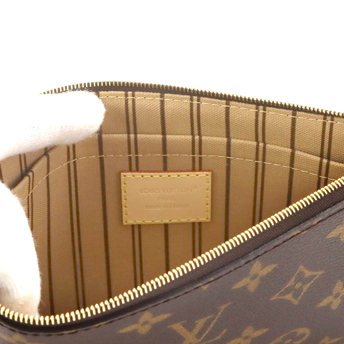 Monogram Neverfull MM Tote Bag Beige M46975 Purse