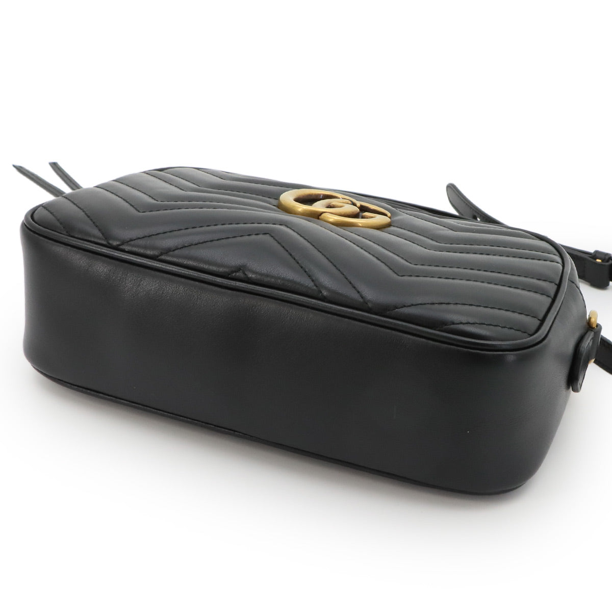 GG Marmont Chain Shoulder Bag Leather Black 447632 Purse