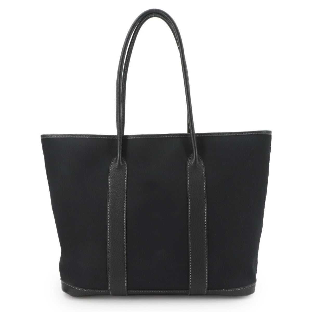 Garden Zip MM Tote Bag Toile Officier Negonda Black Purse