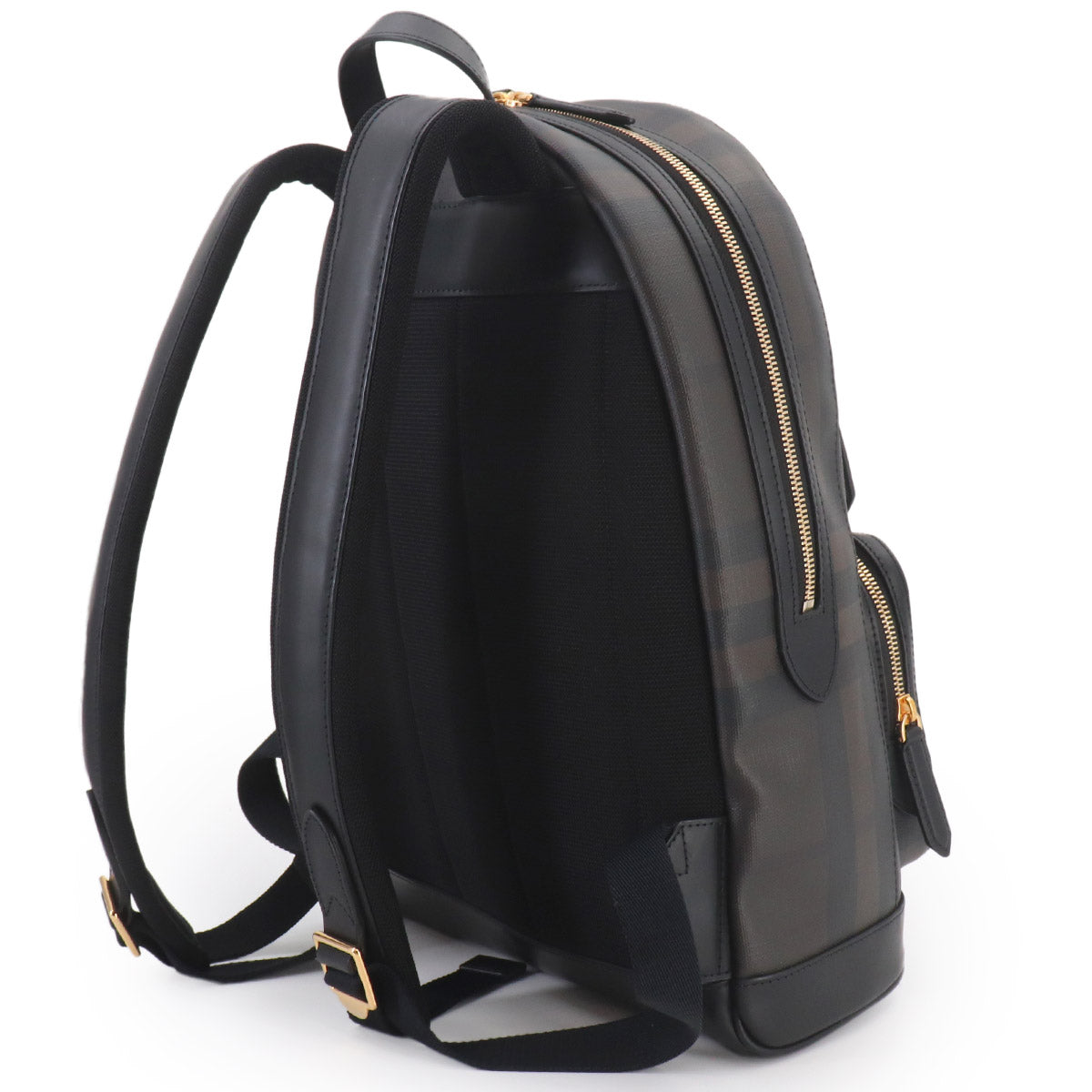 Plaid Backpack PVC Leather Dark brown 3996212 Smoked Check