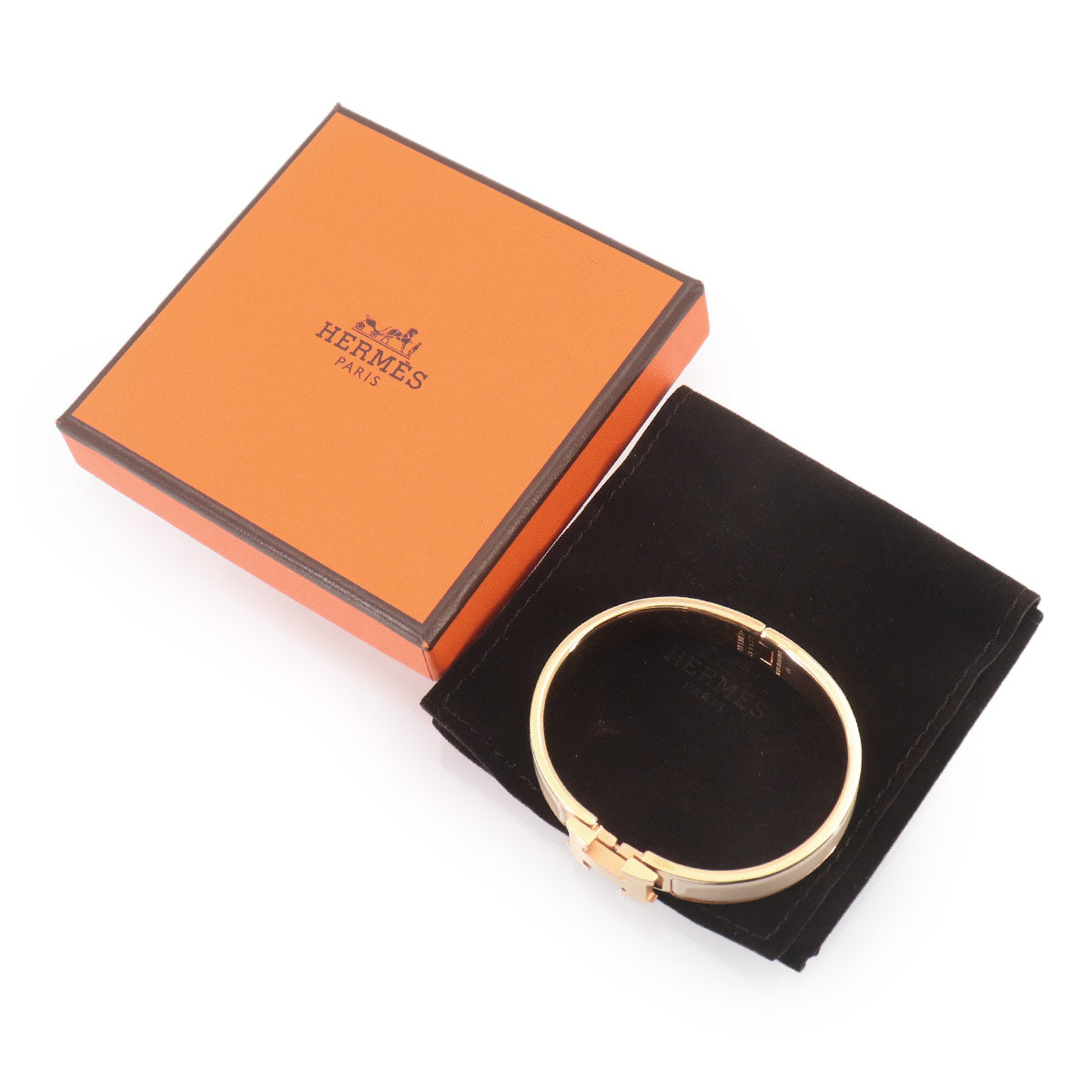 Clic H PM Bangle Beige Pink gold Accessory