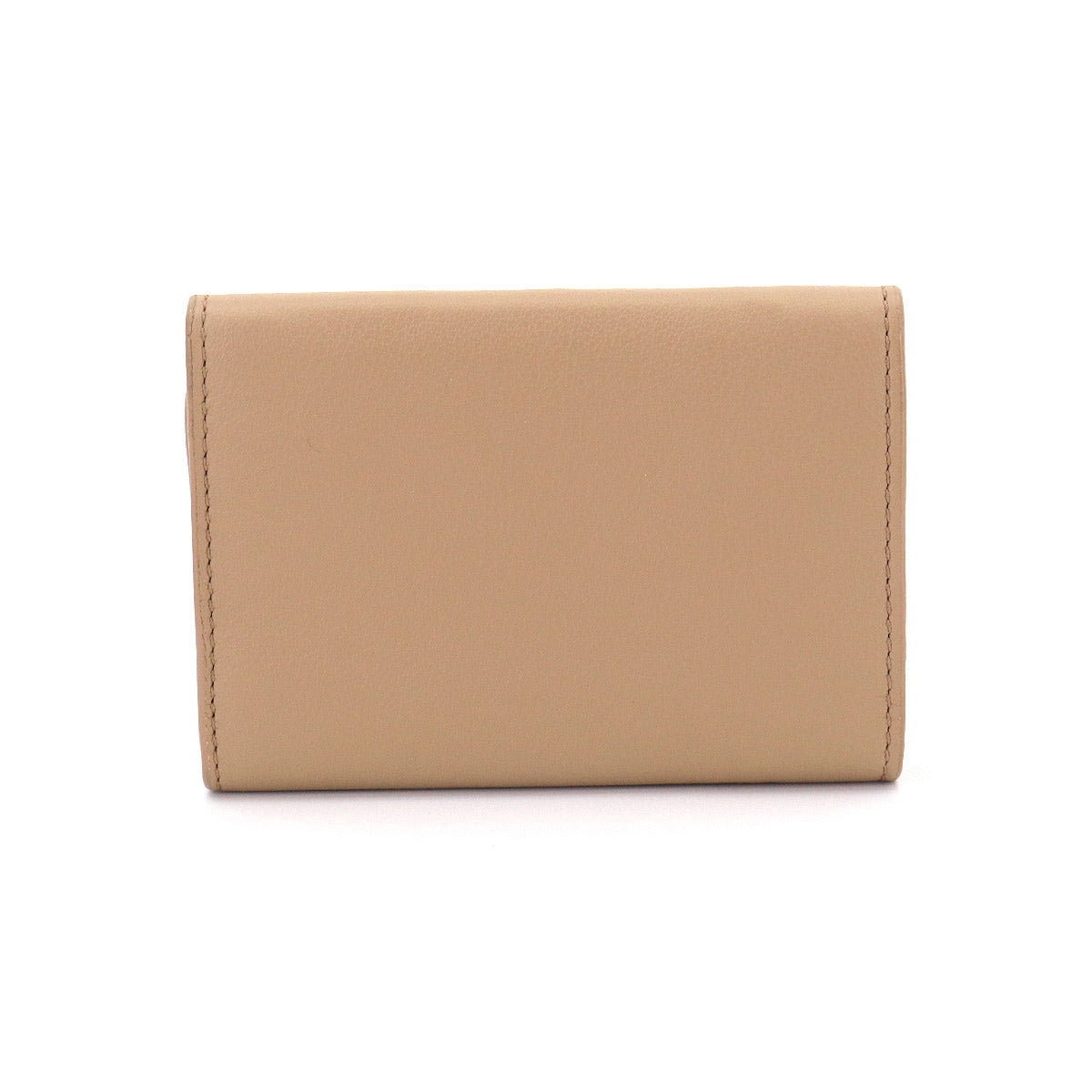 Papier Mini Wallet Leather Beige 391446 Logos Purse