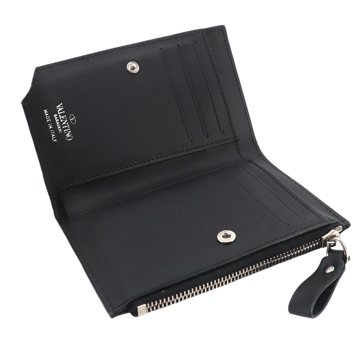 GARAVANI VLTN Logos Wallet Leather Black VY2P0R12LVN