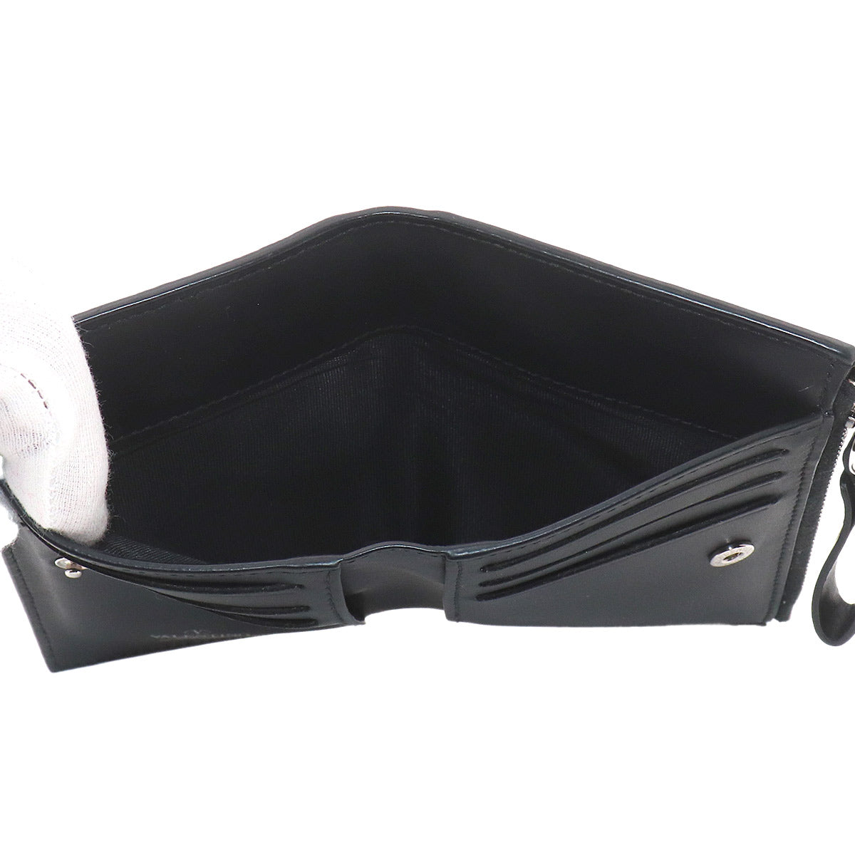 GARAVANI VLTN Logos Wallet Leather Black VY2P0R12LVN