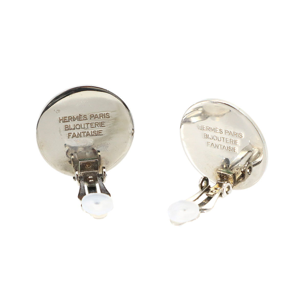 Sellier Round Type Earrings Silver Accessory