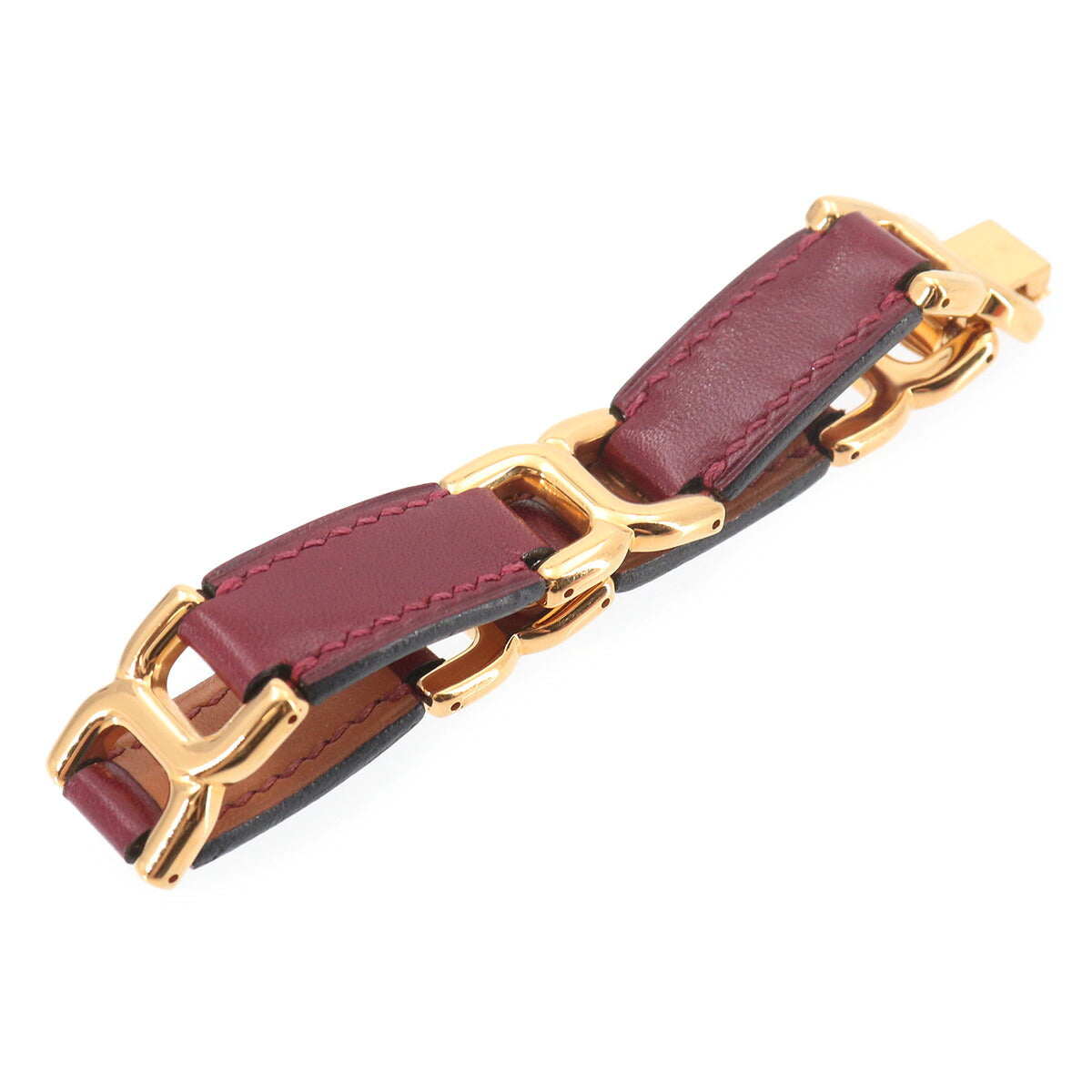 Bracelet Leather Rouge H Gold Accessory Bangle