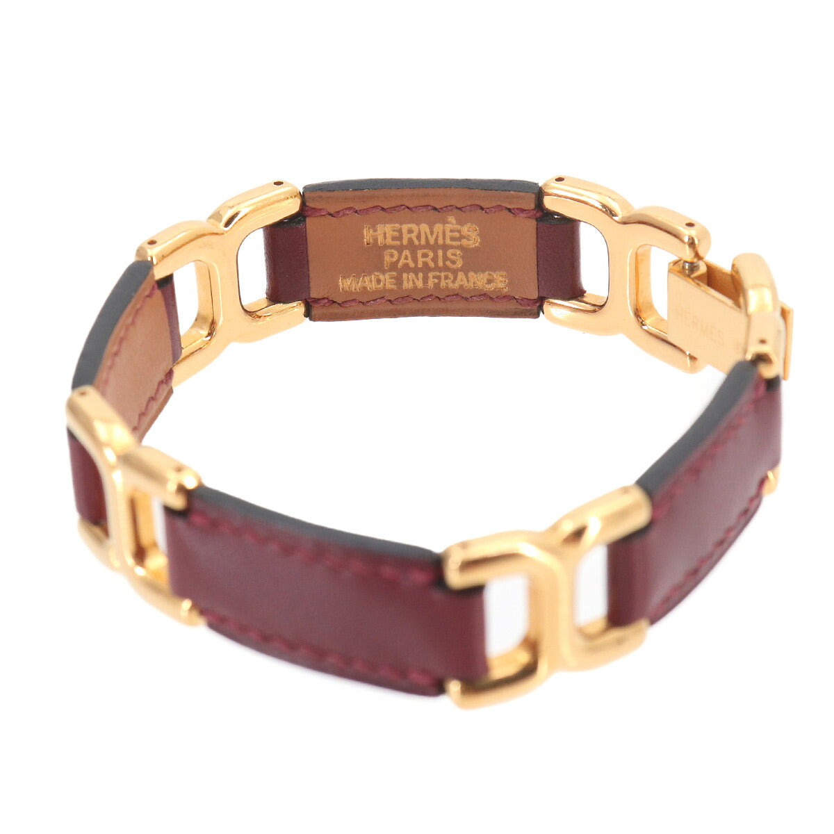 Bracelet Leather Rouge H Gold Accessory Bangle