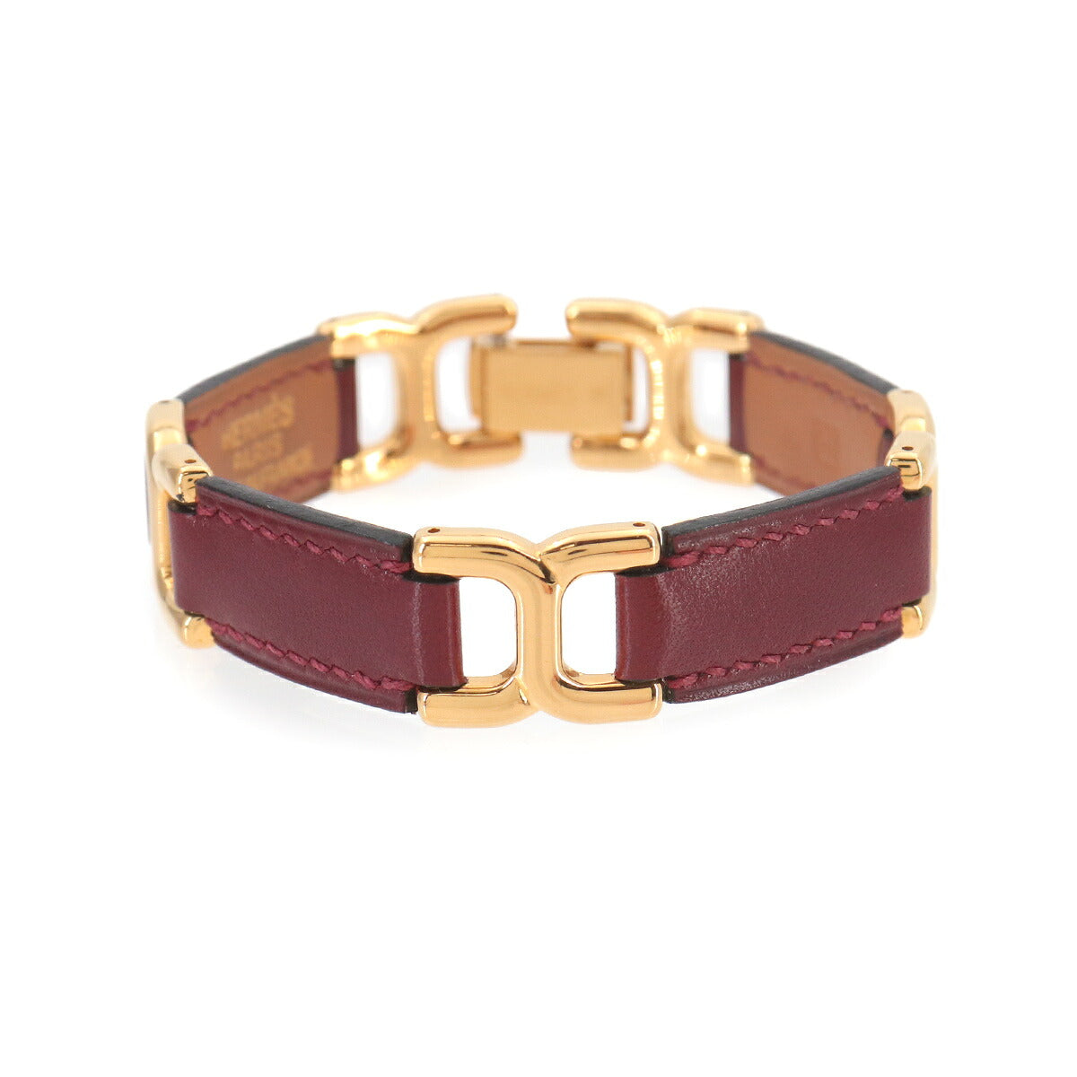 Bracelet Leather Rouge H Gold Accessory Bangle