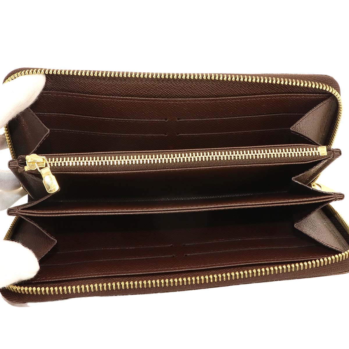 Damier Zippy Wallet Zipped Around Ebene N60015