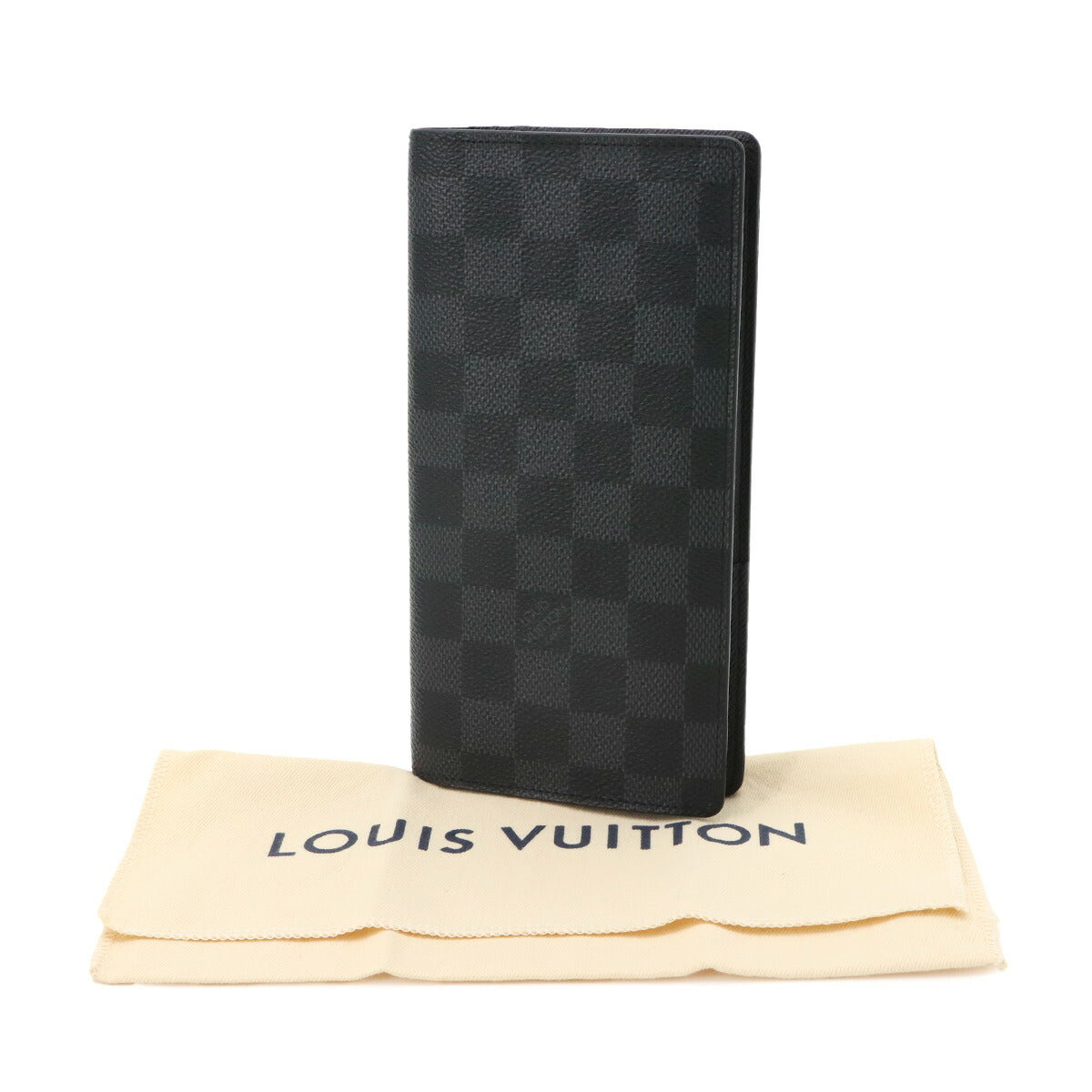 Damier Graphite Brazza Long Wallet Gray N62665 Purse