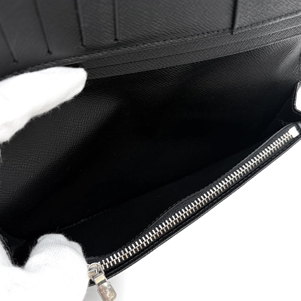 Damier Graphite Brazza Long Wallet Gray N62665 Purse