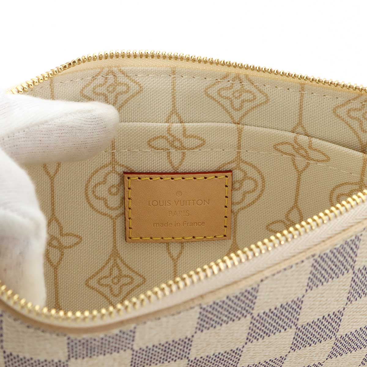 Damier Azur Pouch Beige Purse