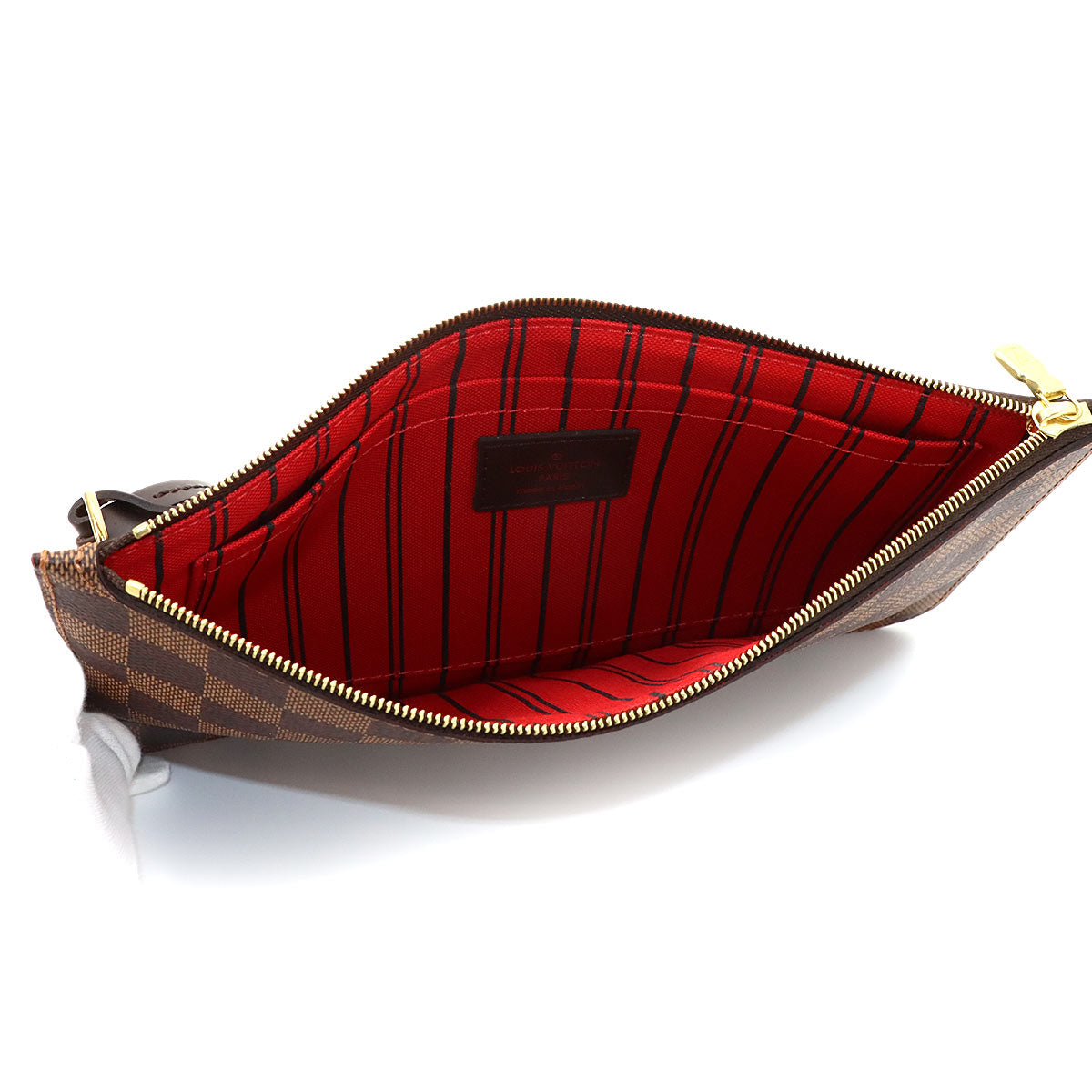 Damier Pouch Ebene Purse
