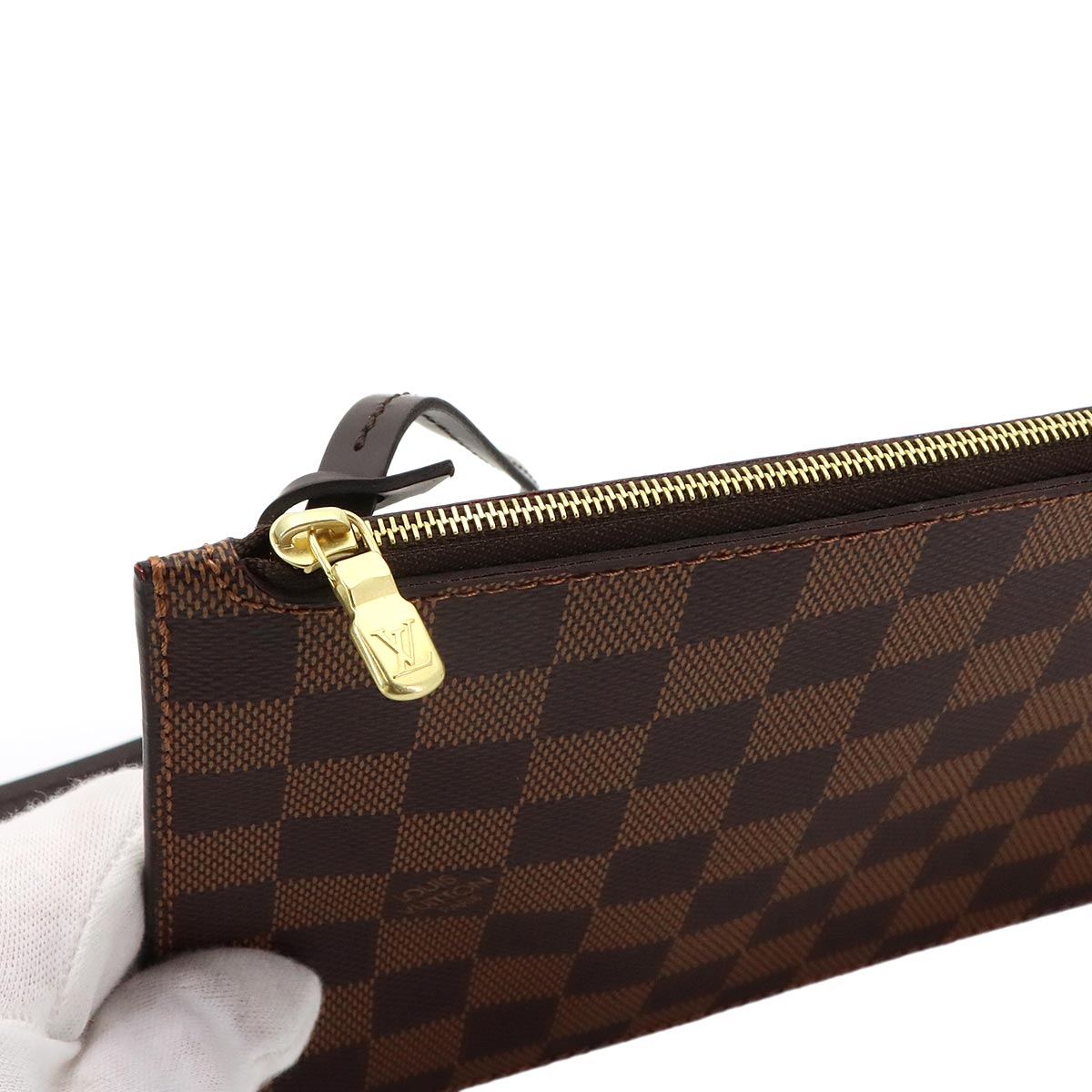 Damier Pouch Ebene Purse
