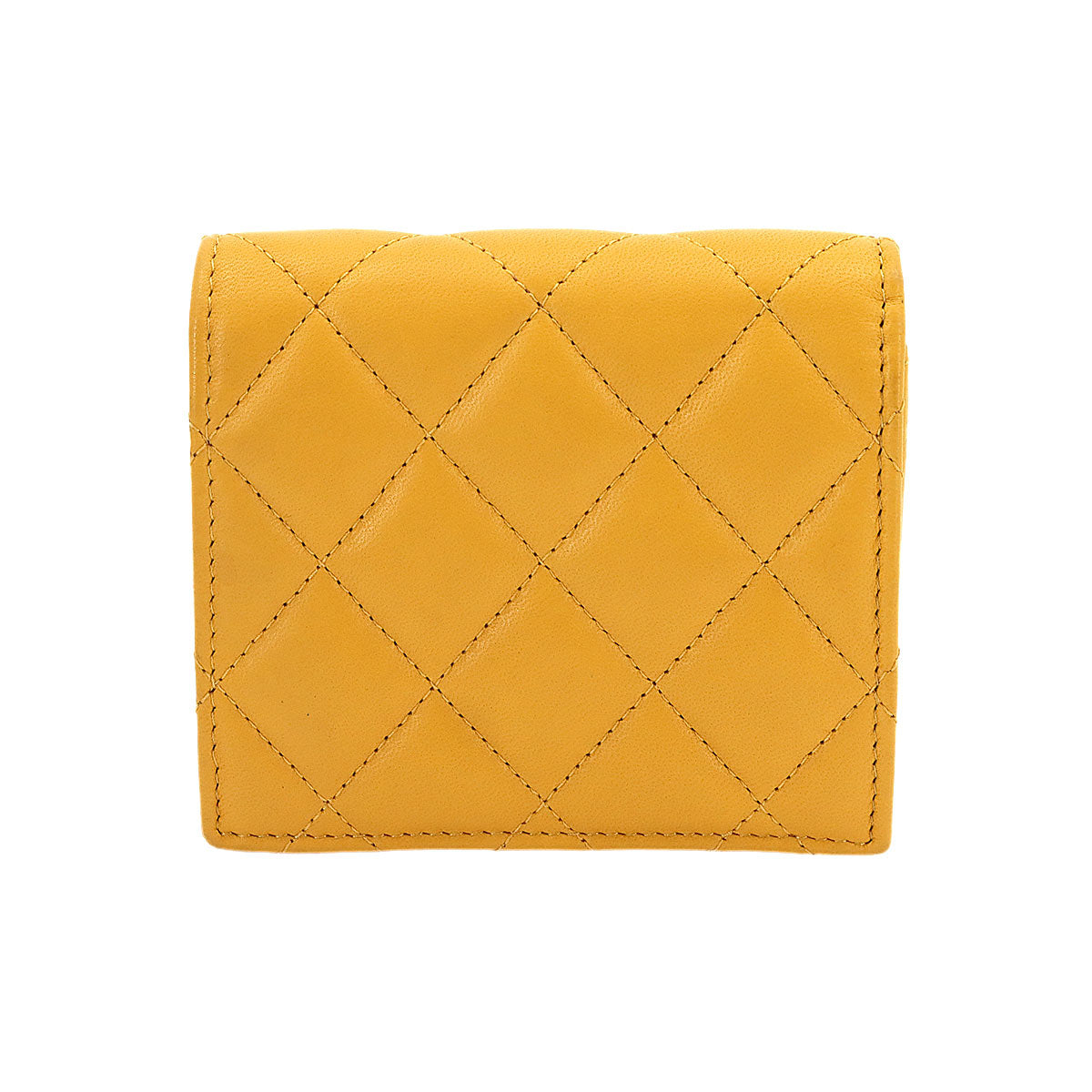 Matelasse Compact Wallet Leather Black AP0230 Purse