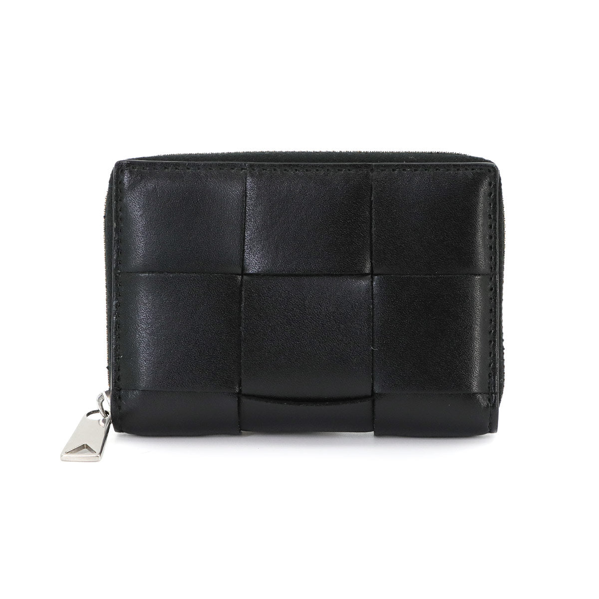 Intrecciato Cassette Coin Case Leather Black 790558