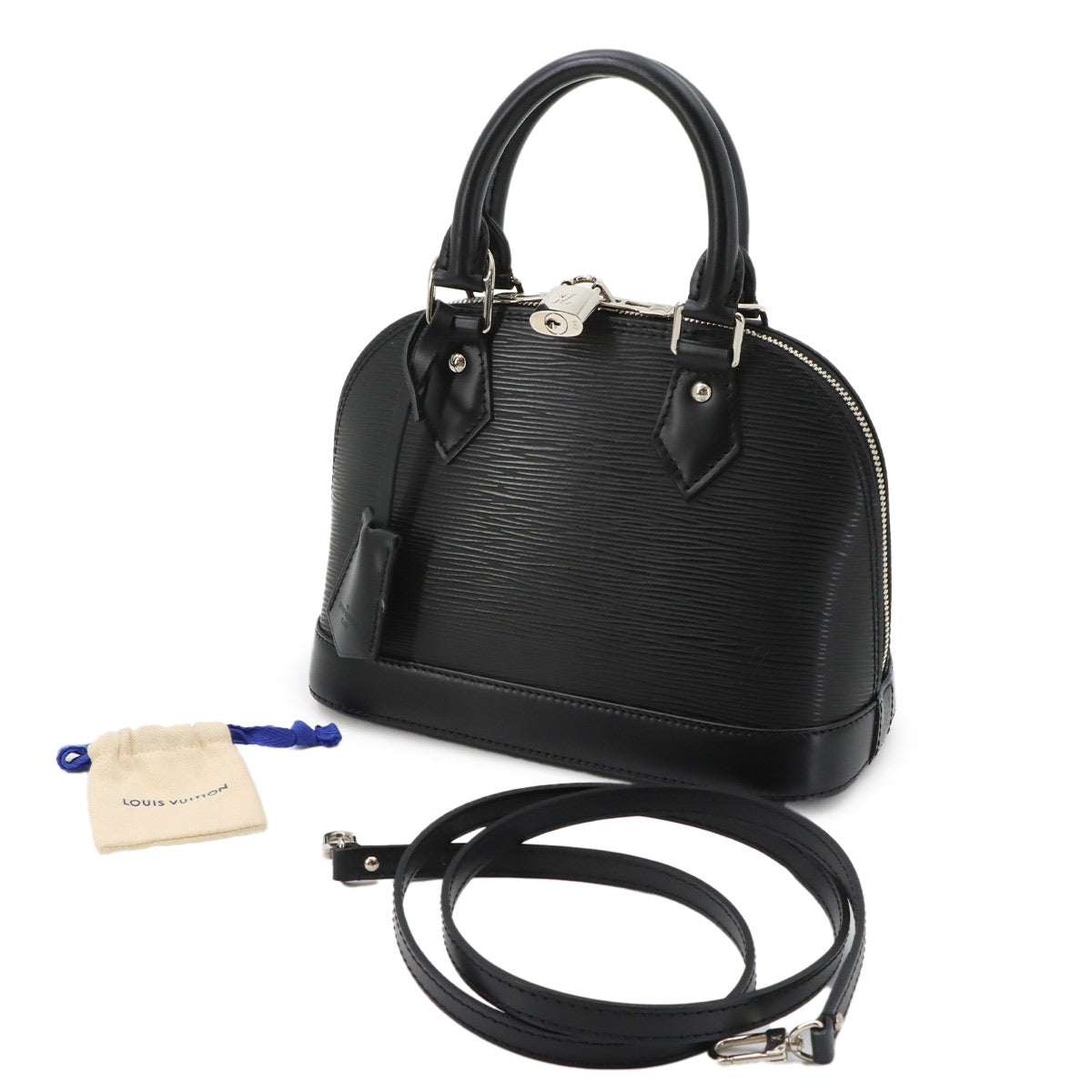 Epi Alma BB Hand Shoulder Bag Leather Noir M40862
