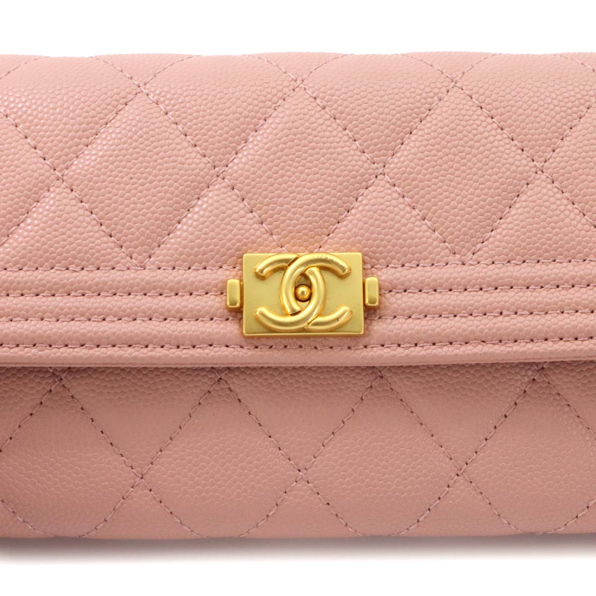 Boy chanel Matelasse Long Wallet Leather Pink A80286