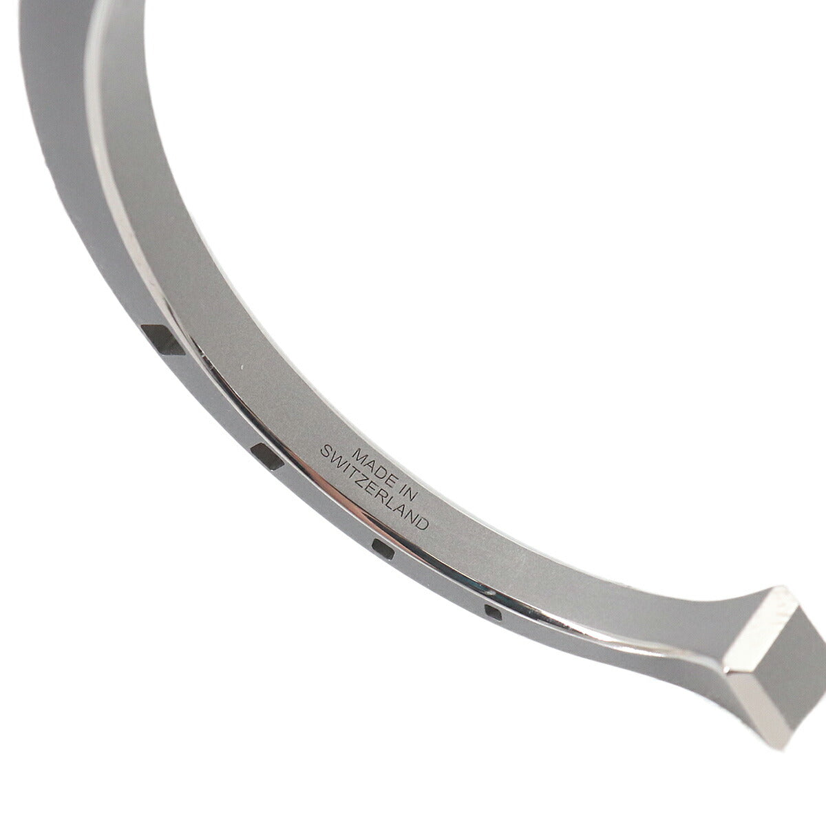 Fer a Cheval Bangle Bracelet Titanium Silver Gray T5 Accessory