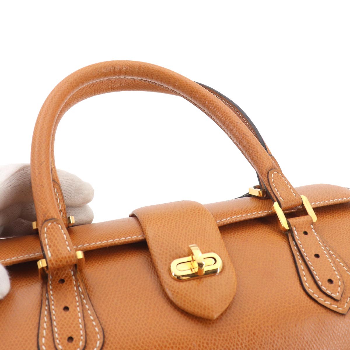 Orsay Hand Bag Leather Brown Purse