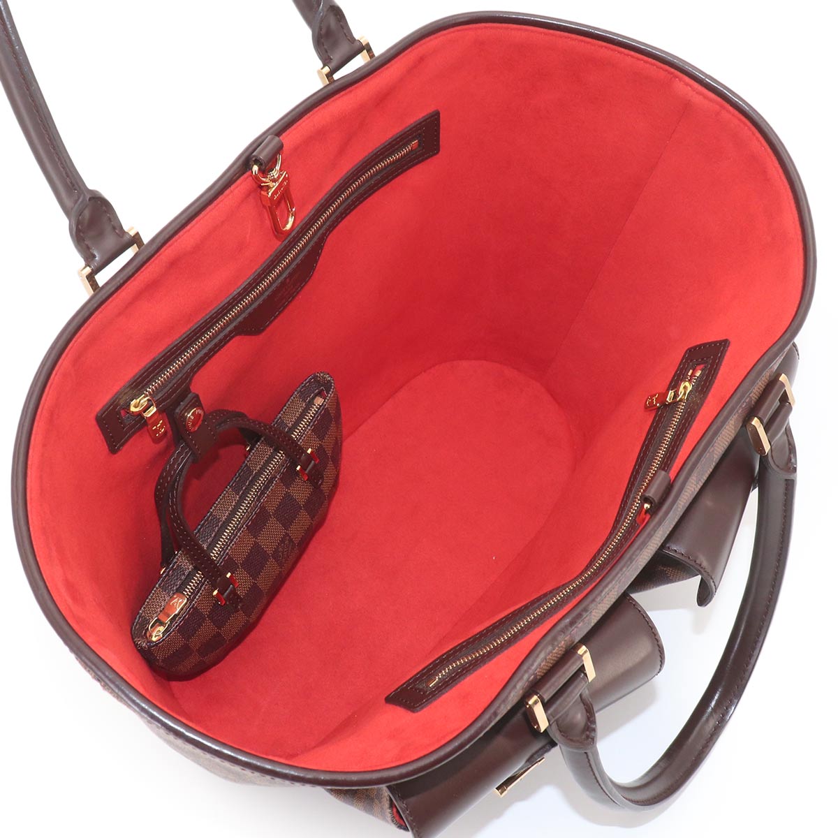 Damier Manosque GM Tote Bag Ebene N51120 Purse