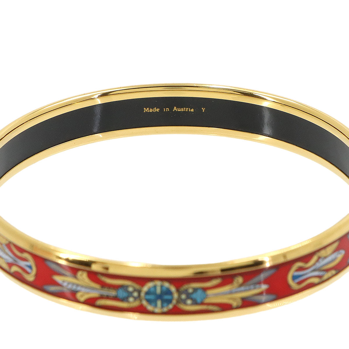 Email PM Bangle Bracelet Gold Red Accessory