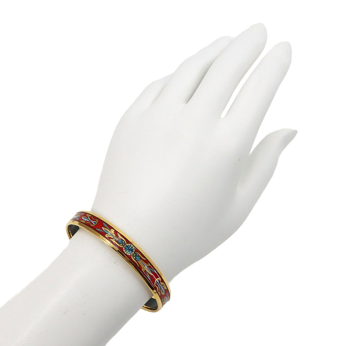 Email PM Bangle Bracelet Gold Red Accessory