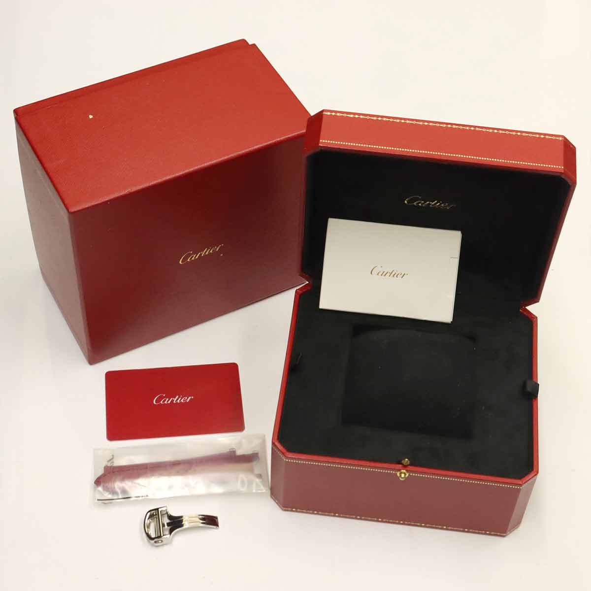 Pasha de Cartier WSPA0032 Automatic Red Dial Boys Watch