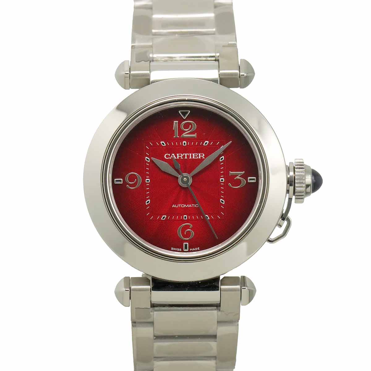 Pasha de Cartier WSPA0032 Automatic Red Dial Boys Watch