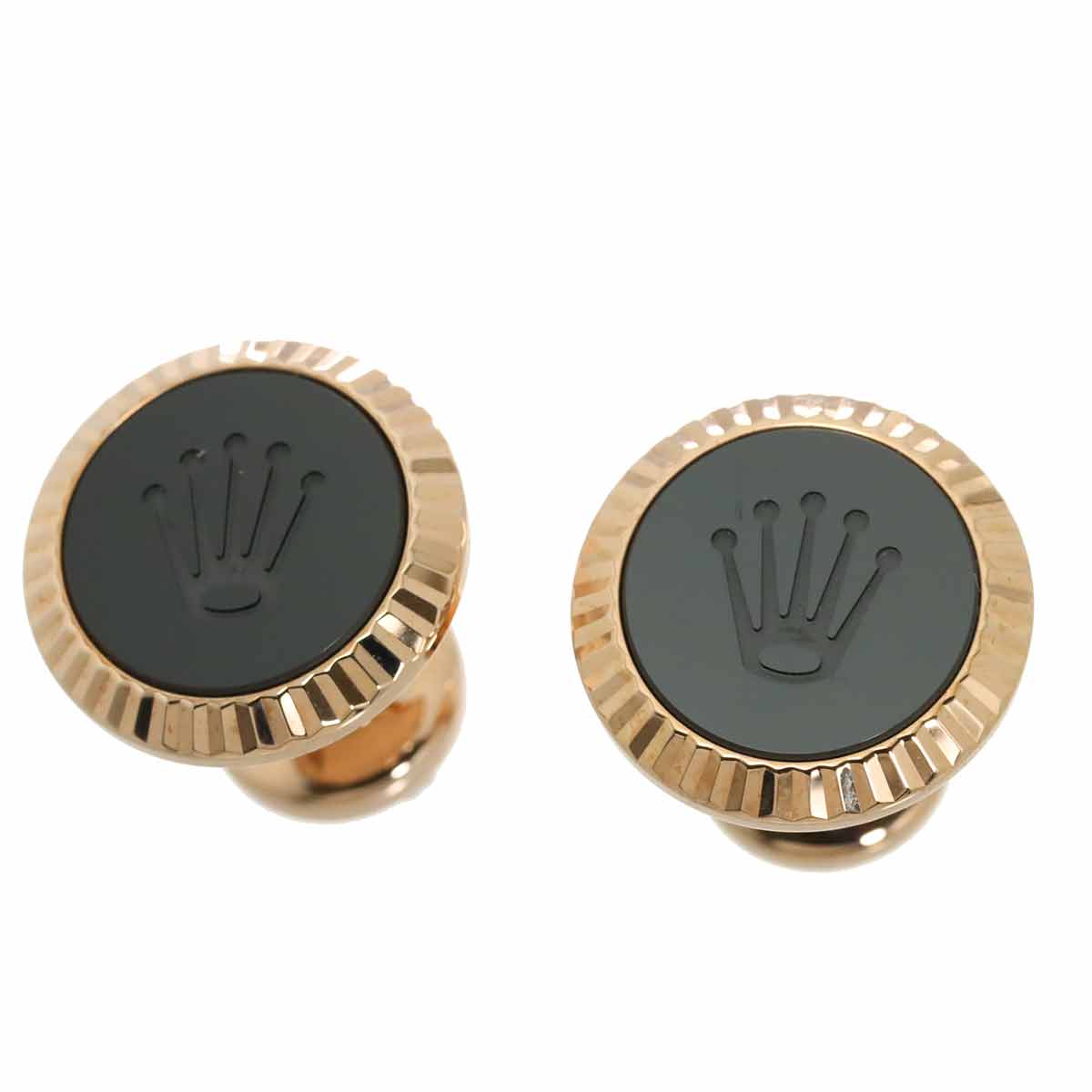 ROLEX cufflinks A1035BLACK 750PG