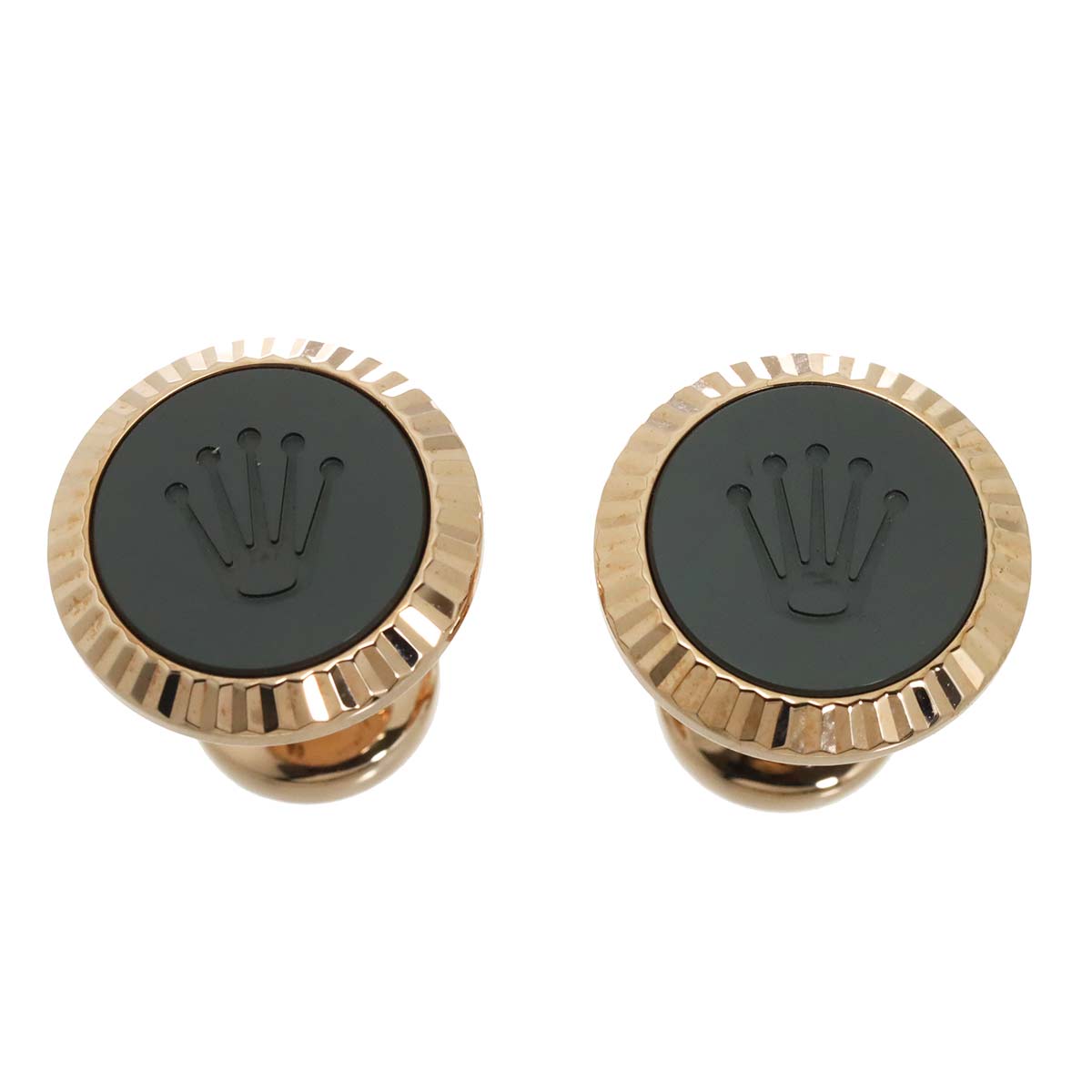 ROLEX cufflinks A1035BLACK 750PG