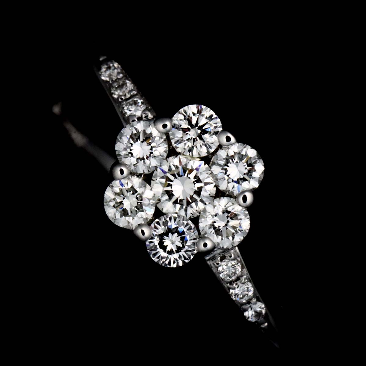 Diamond 0.29ct Ring 18K WG 750 Size3.75(US)
