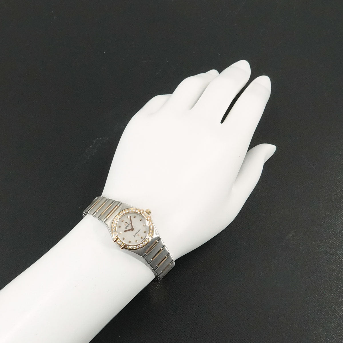 Constellation My Choice 1365.71 Diamond Bezel YG White Shell