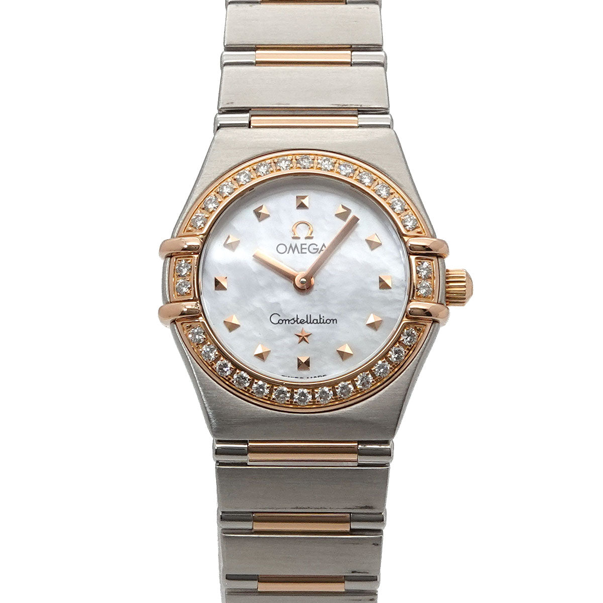 Constellation My Choice 1365.71 Diamond Bezel YG White Shell