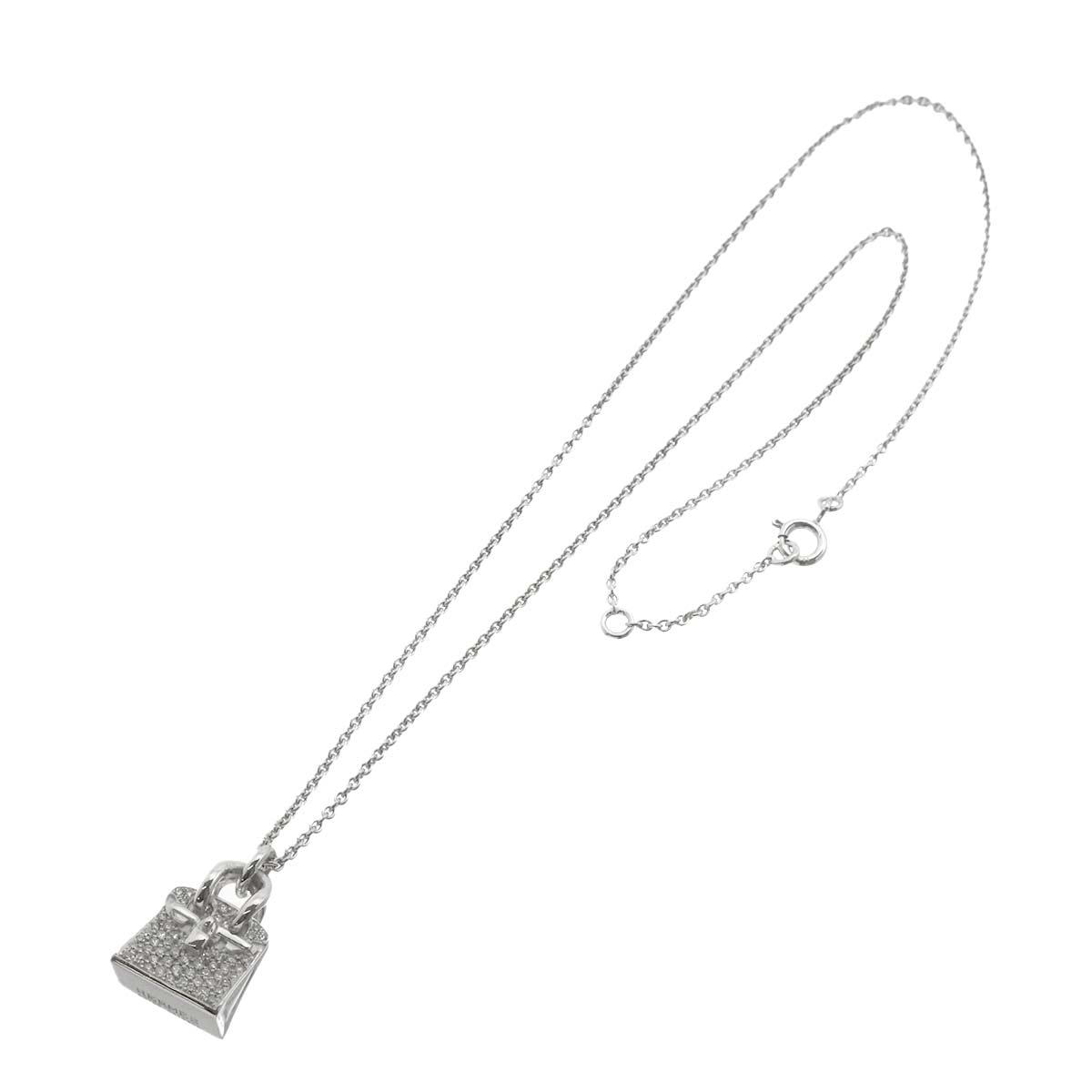Amulet Diamond Necklace 18K White Gold 750