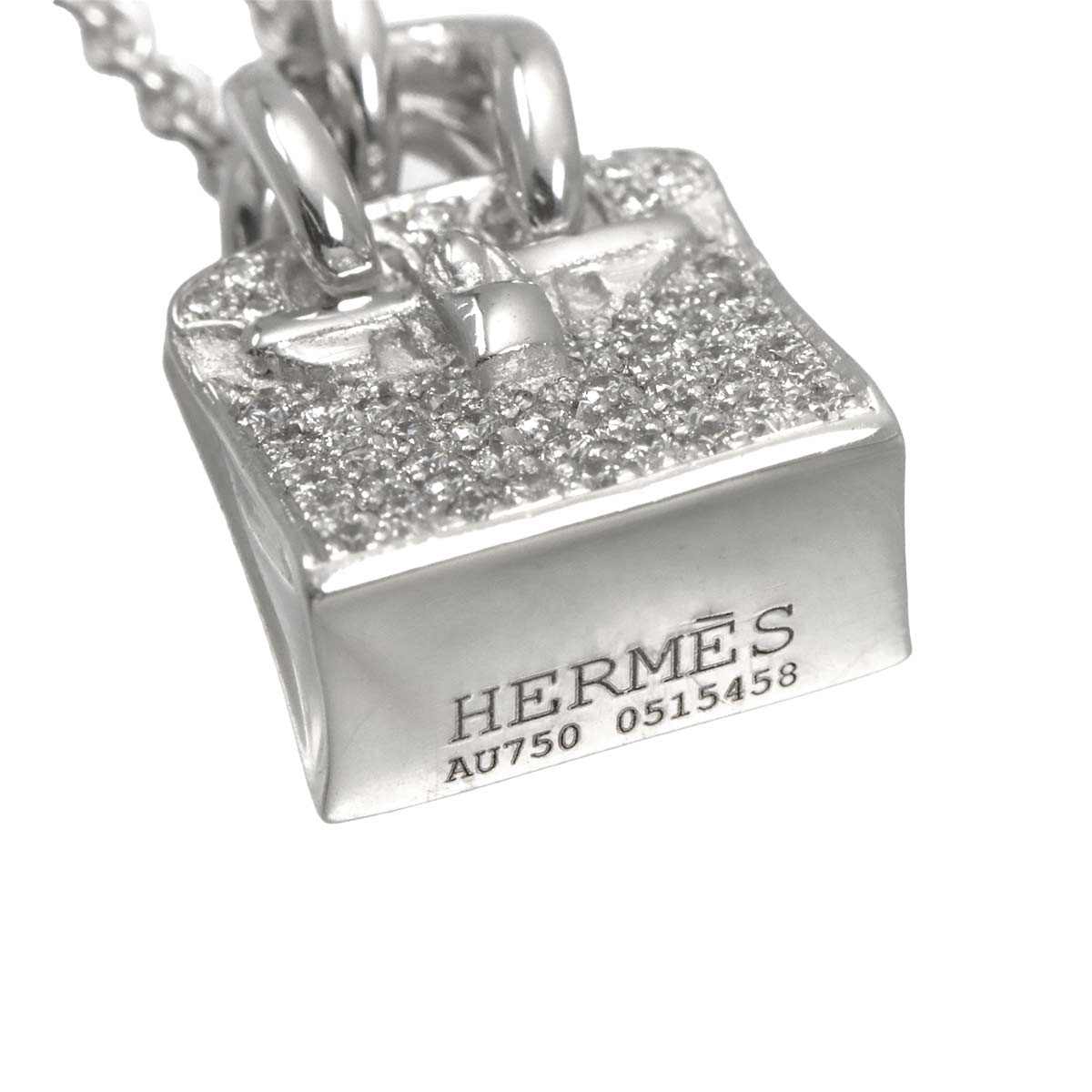 Amulet Diamond Necklace 18K White Gold 750