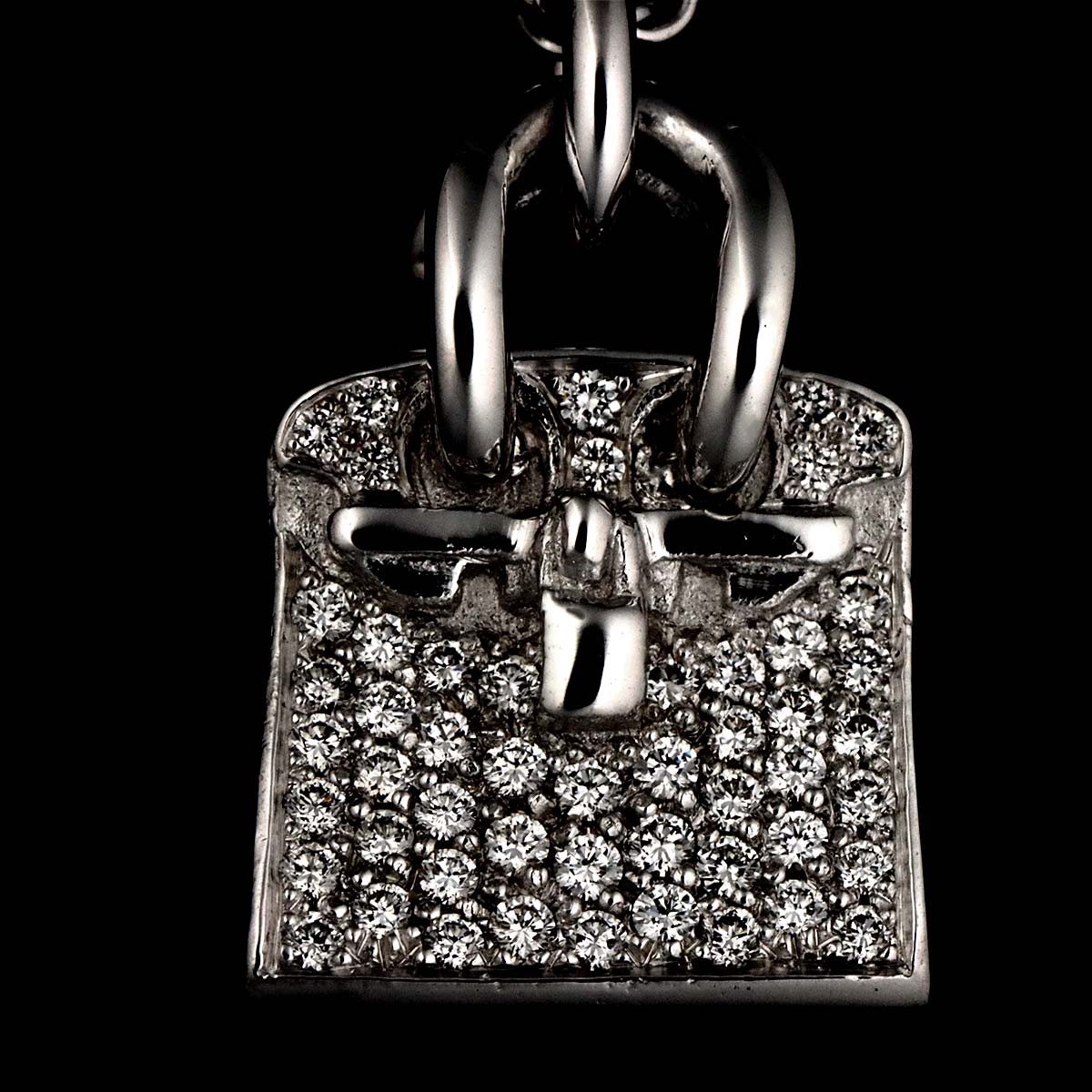 Amulet Diamond Necklace 18K White Gold 750