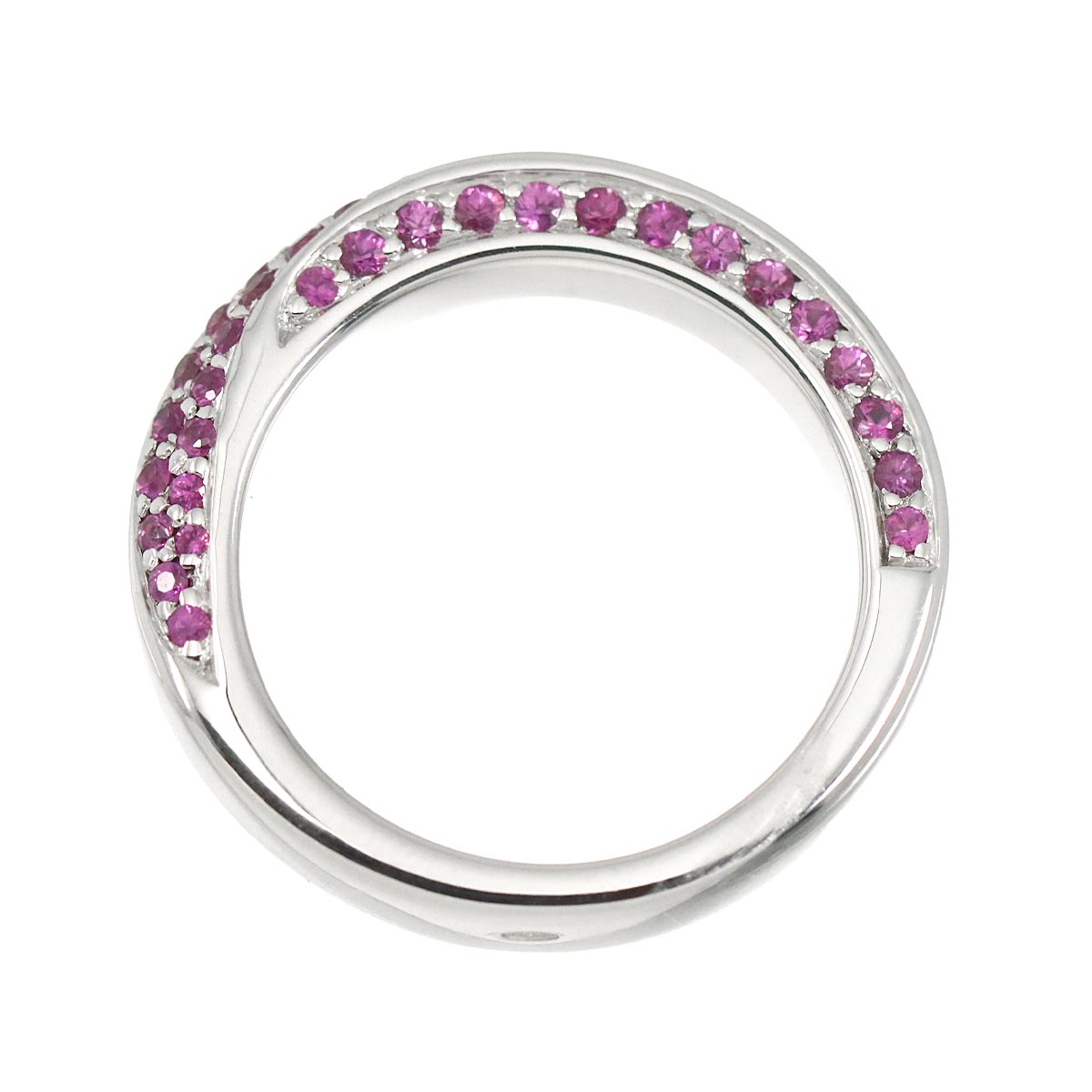 Sapphire Ring 18K WG 750 size55 7.25(US)