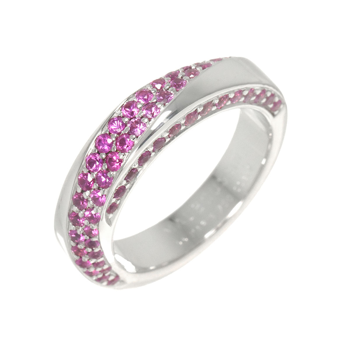 Sapphire Ring 18K WG 750 size55 7.25(US)