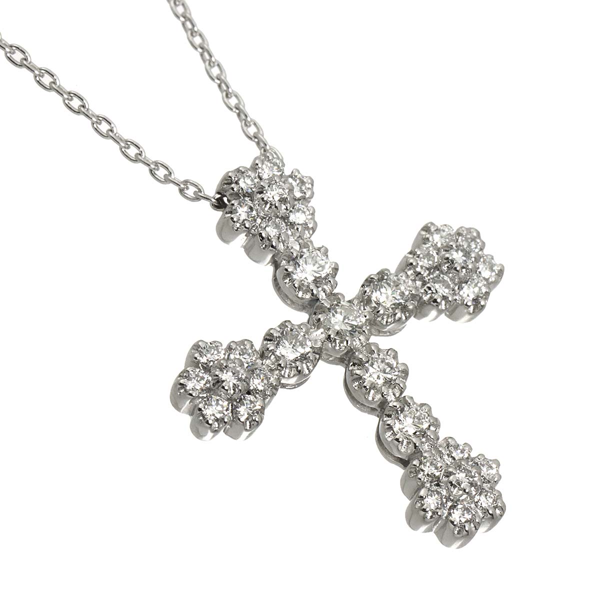 Diamond 0.48ct Necklace 18K WG 750