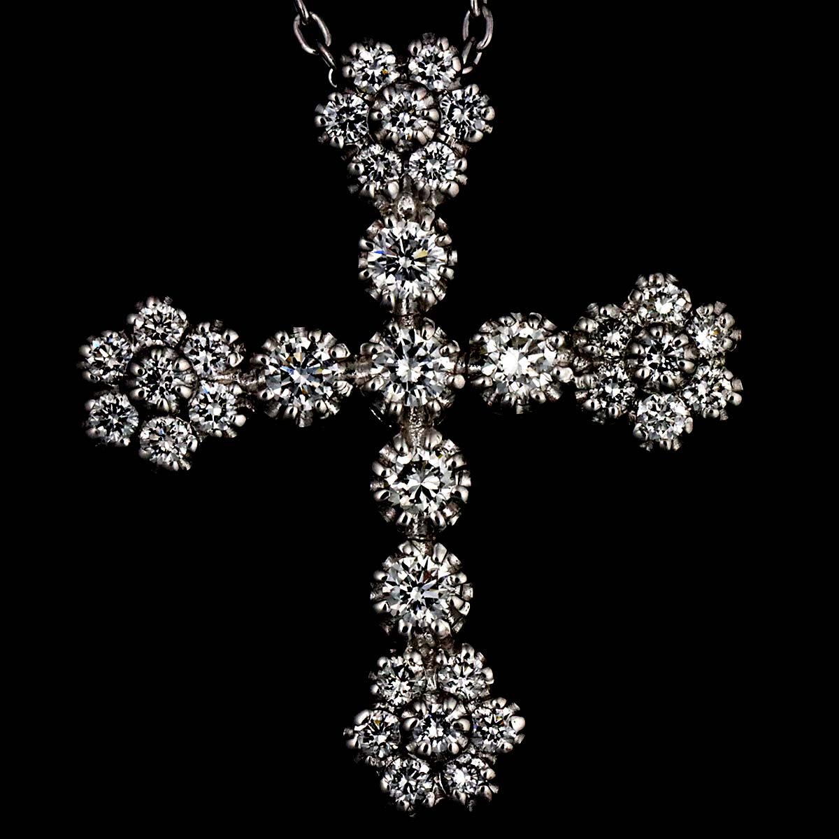 Diamond 0.48ct Necklace 18K WG 750