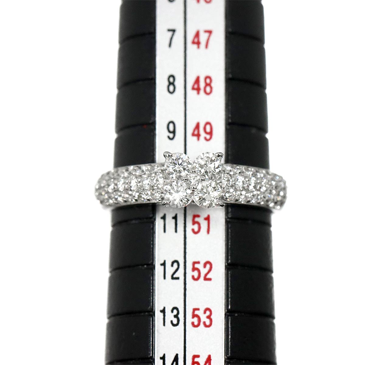 Diamond 0.70ct Ring 18K WG 750 Size5.25(US)