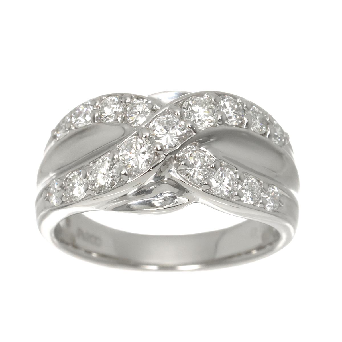 Diamond 0.97ct Ring Pt Platinum size6.25-6.5(US)