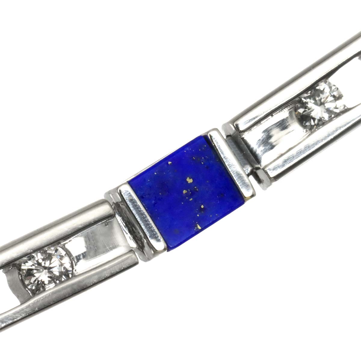 Lapis Lazuli Diamond 2.05ct Necklace Pt
