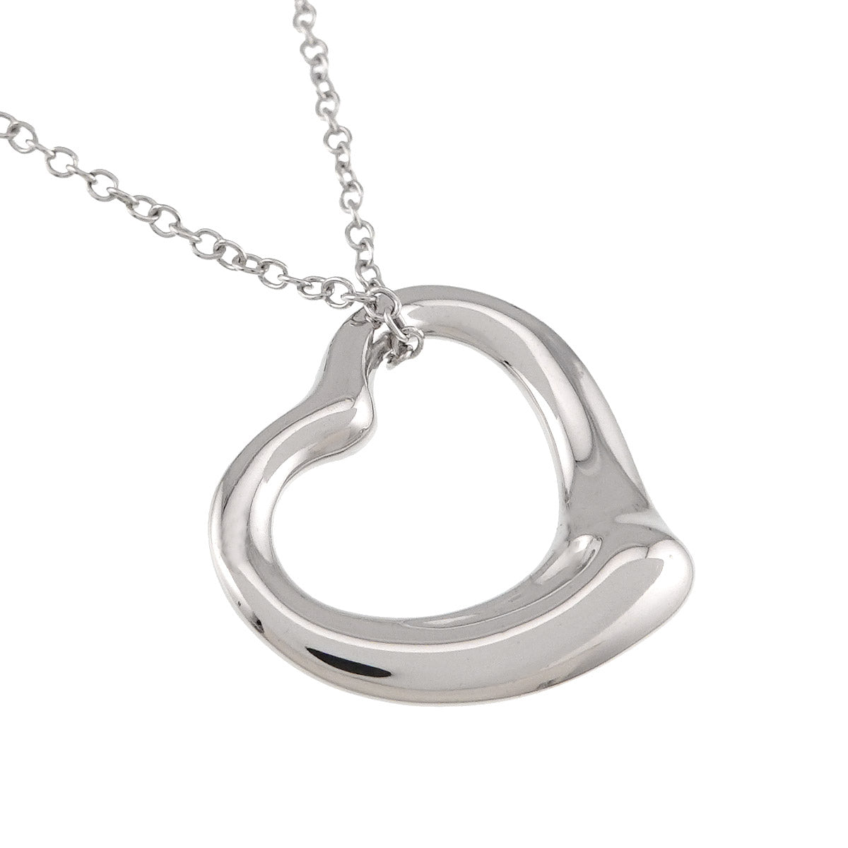 Open Heart Necklace Silver 925