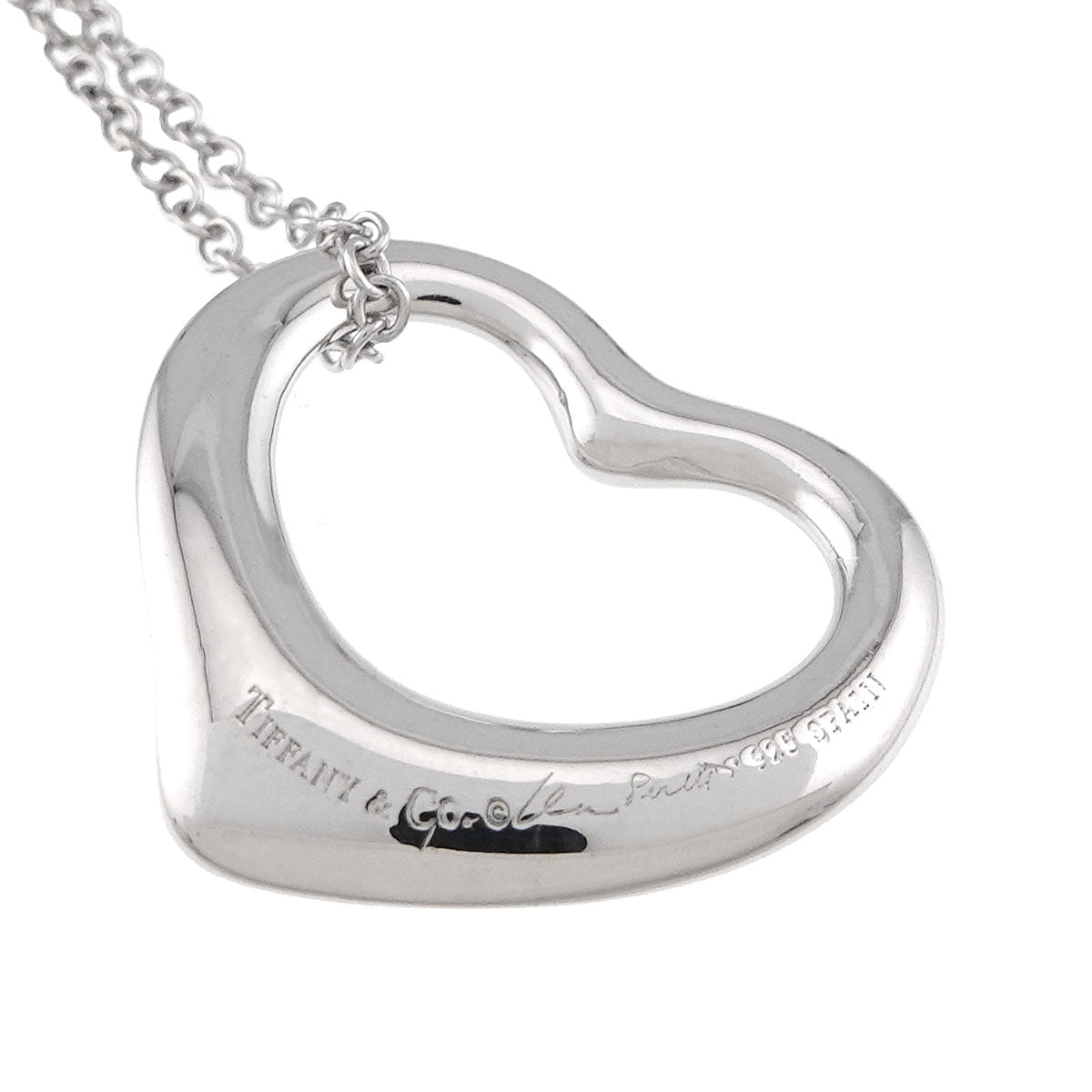 Open Heart Necklace Silver 925