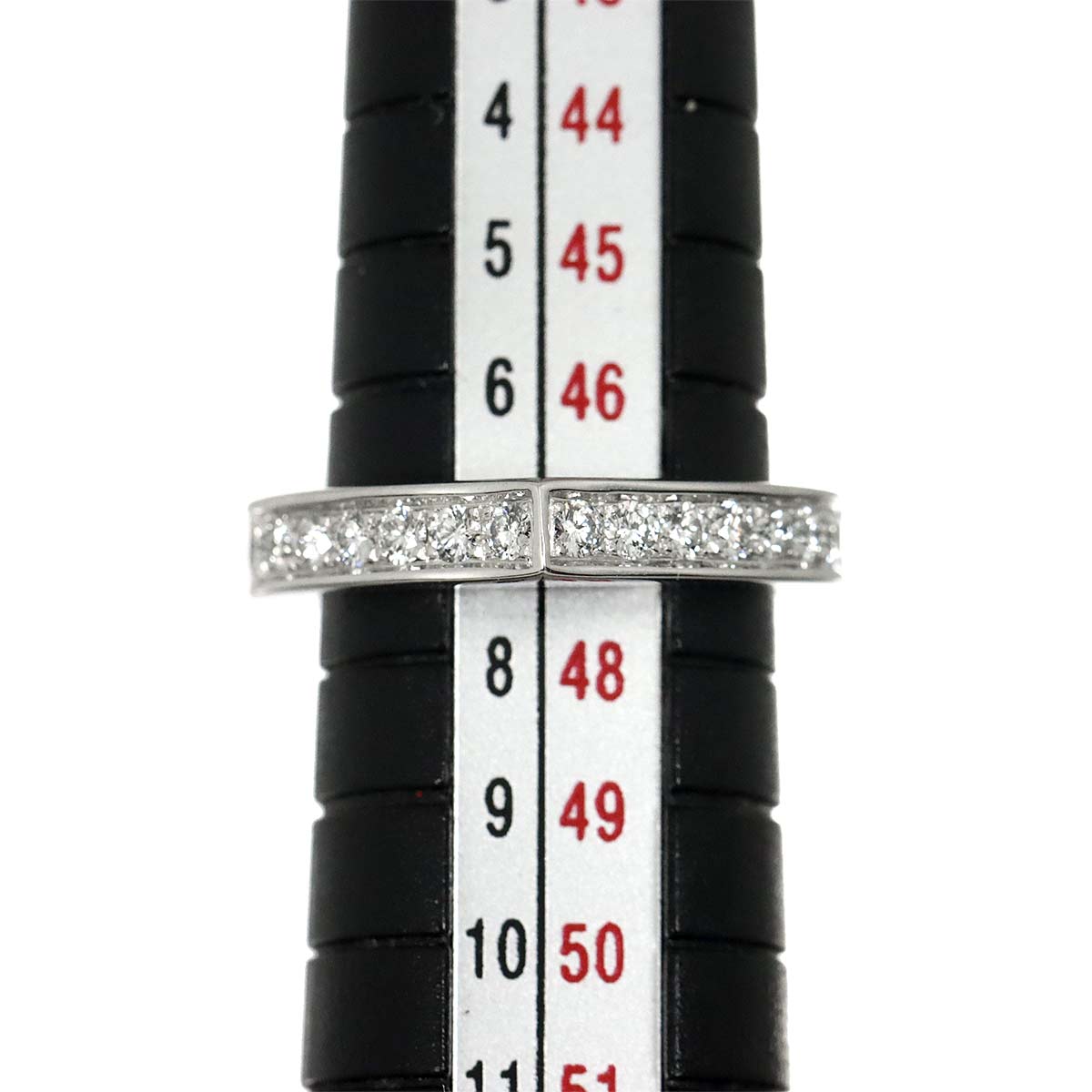 C flat Diamond Ring 18K White Gold 750 size47 4(US)