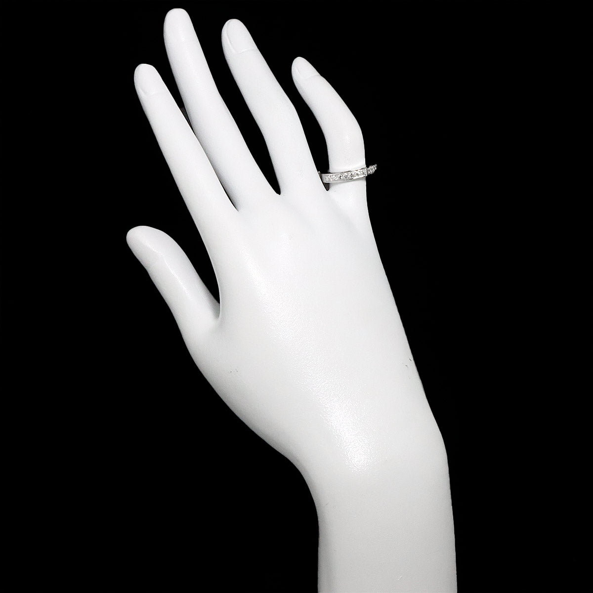 C flat Diamond Ring 18K White Gold 750 size47 4(US)