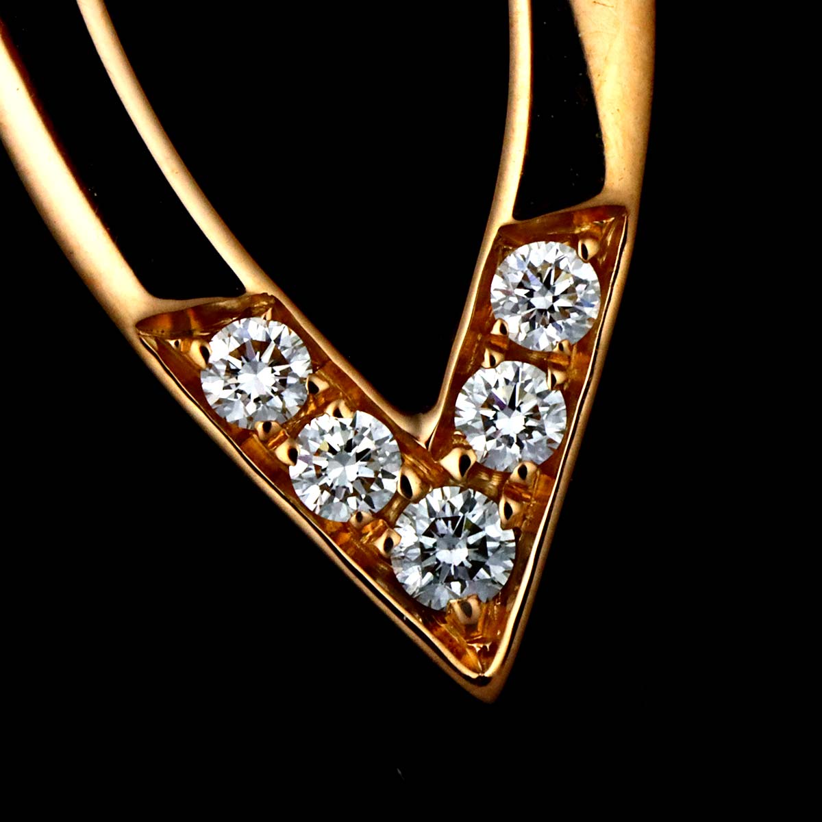 Blossom Diamond Ear cuff 18K PG 750 For the left ear